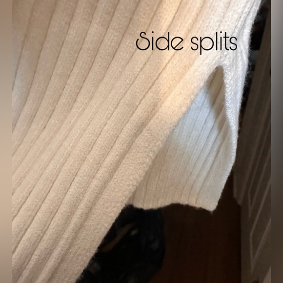 New Women’s Oversized Ribbed Knit Long Sleeve Turtle Neck Casual Dress Sweater - Picture 2 of 3